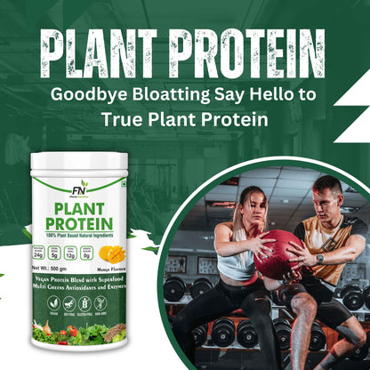 Floral Nutrition 100% Plant Protein Powder with Aminoacids, Vitamins and Minerals Plant-Based Protein (500 gm)