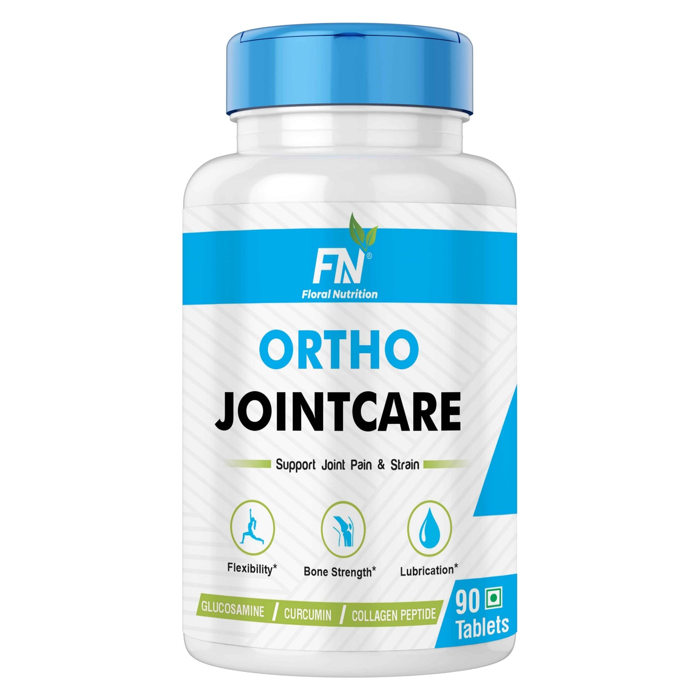 Floral Nutrition Ortho Joint Support with Glucosamine, MSM, Collagen, Chondroitin for Joint, Bone  (90 Tablets)