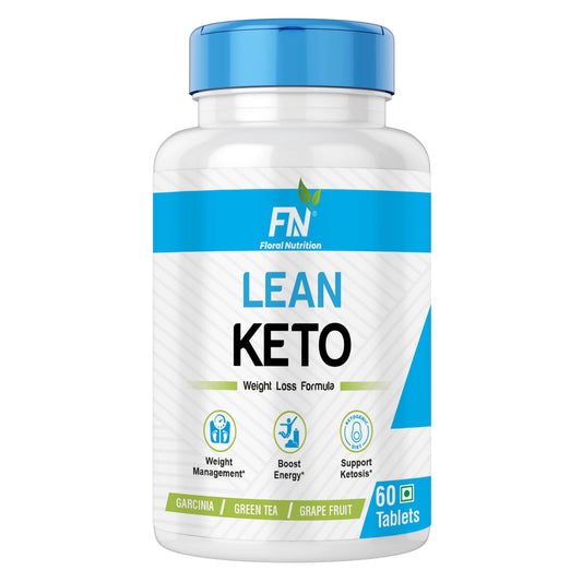 Floral Nutrition Lean Keto (Weight Loss) Garcinia, GreenTea, Moringa, Green Coffee for Women & Men  (60 Tablets)