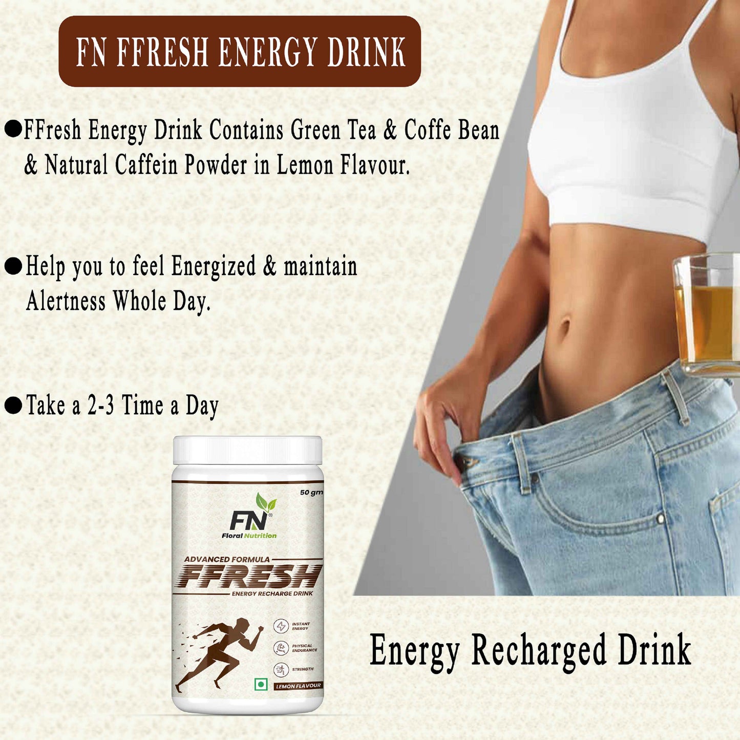 Floral Nutrition Weight Loss Combo F-1, FFresh Lemon & 200gm Personalized Protein Powder-750gm Protein Shake