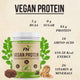 Floral Nutrition 100% Vegan Protein Powder with and Ayurvedic Herbs Ashwagandha, Ginseng Plant-Based Protein  (500 g, Double Chocolate)