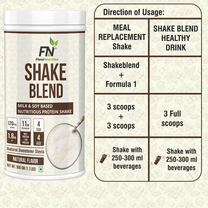 Floral Nutrition Weight Loss Combo Formula 1 + Personalized Protein  Protein Shake  (1250 g, Strawberry, Elaichi, Unflavored, Natural)