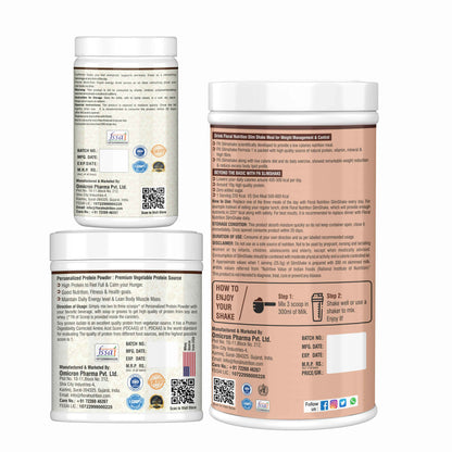 Floral Nutrition Weight Loss Combo F-1, FFresh Lemon & 200gm Personalized Protein Powder-750gm Protein Shake