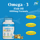 Floral Nutrition Omega 3 1000mg Fish Oil with 180mg EPA and 120mg DHA for Men & Women  (60 Capsules)