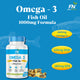 Floral Nutrition Omega 3 1000mg Fish Oil with 180mg EPA and 120mg DHA for Men & Women  (60 Capsules)