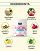 Floral Nutrition Plant based Biotin 10000mcg with Silica for Hair, Skin & Nail  (150 g)